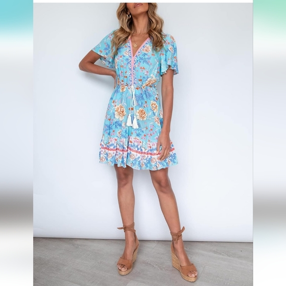 LEANI - Bohemian Summer Dress - Picture 5 of 5